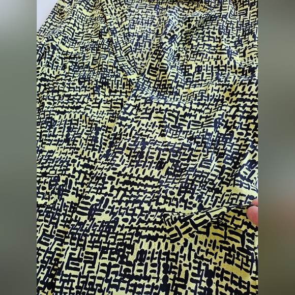 Diane Von Furstenberg Women’s Light Blazer Jacket 2 Yellow Silk Victor - Picture 9 of 13